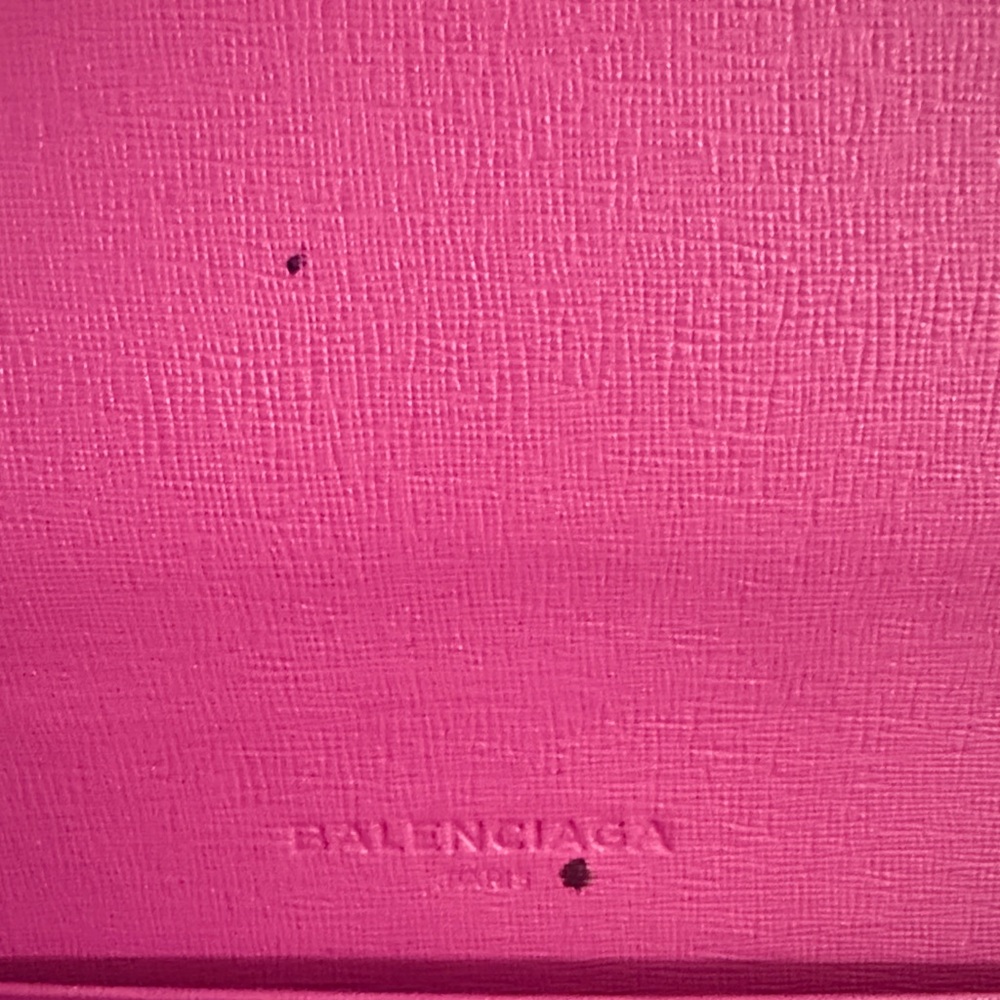 Balenciaga Fuchsia and White Harlequin Continental Wallet - Picture 4 of 6